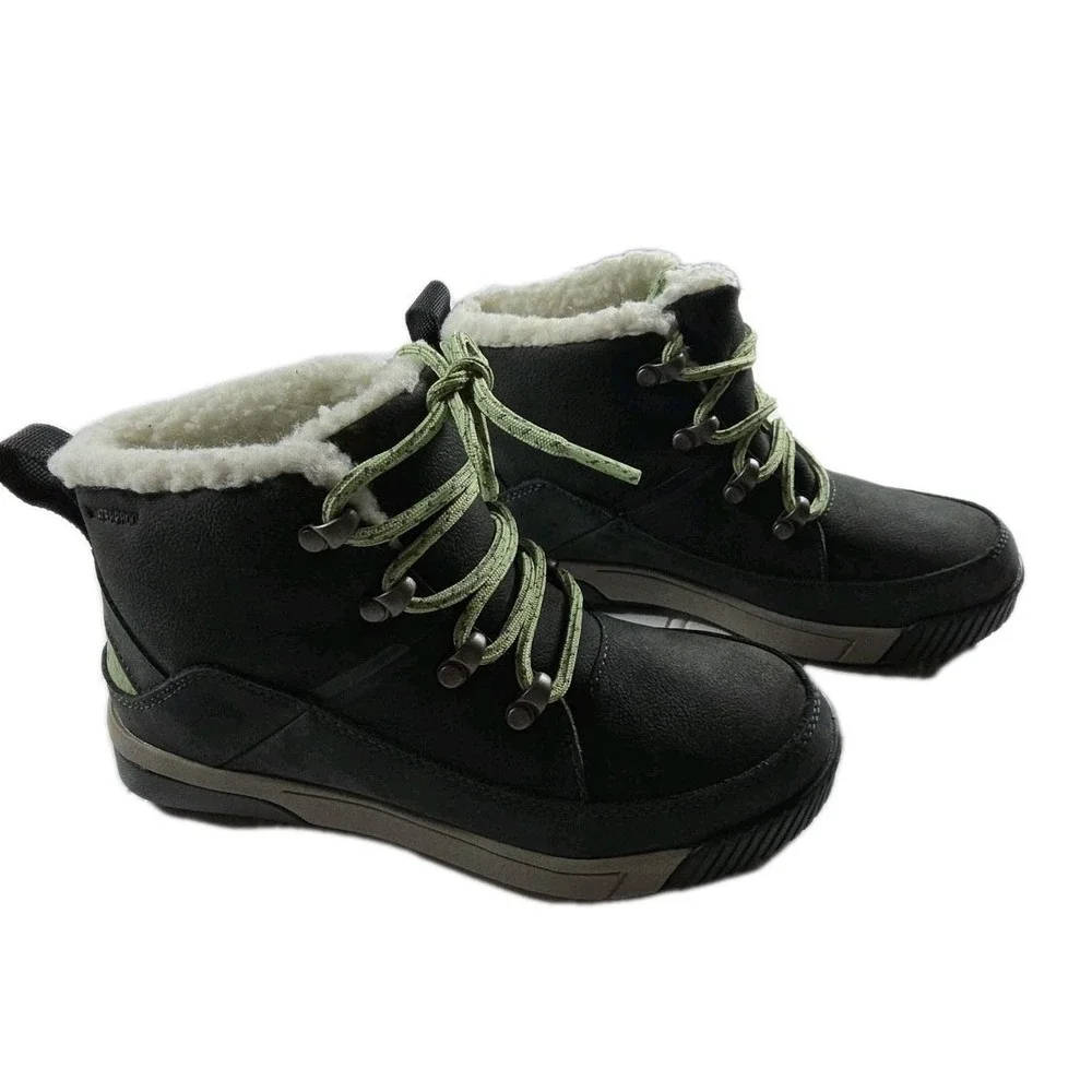 The North Face Sierra Winter Boots Womens Multi Mid Calf Waterproof Lace Up Grey